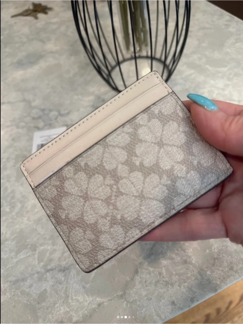 Kate Spade flower /spade card holder ID